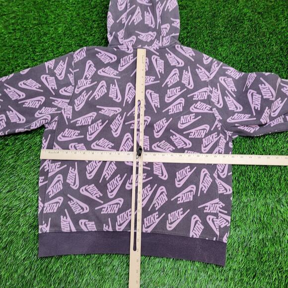 NIKE AOP Hoodie Medium 22x24 Purple - Picture 5 of 13
